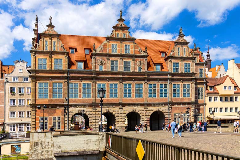 The grand Green Gate at the Palace of Gdansk