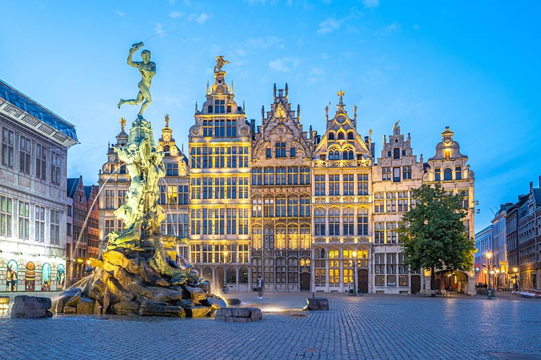 Antwerp's iconic guildhalls that line the Grote Markt