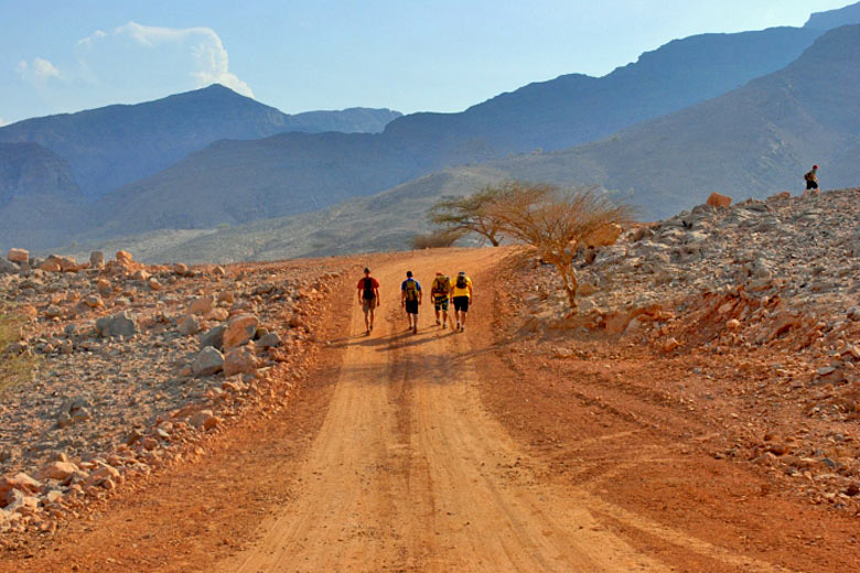 Hiking into the Musandam Mountains