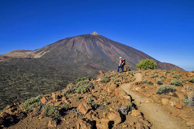 The summit of Mt Teide from halfway up - photo courtesy of Tenerife Tourism Corporation