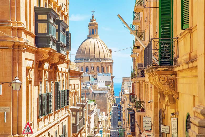 Honey-hued streets of historic Valletta