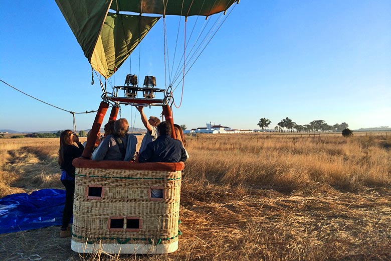Experience a sunrise hot air balloon ride