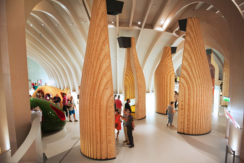 Inside the informative Cit&eacute; du Vin