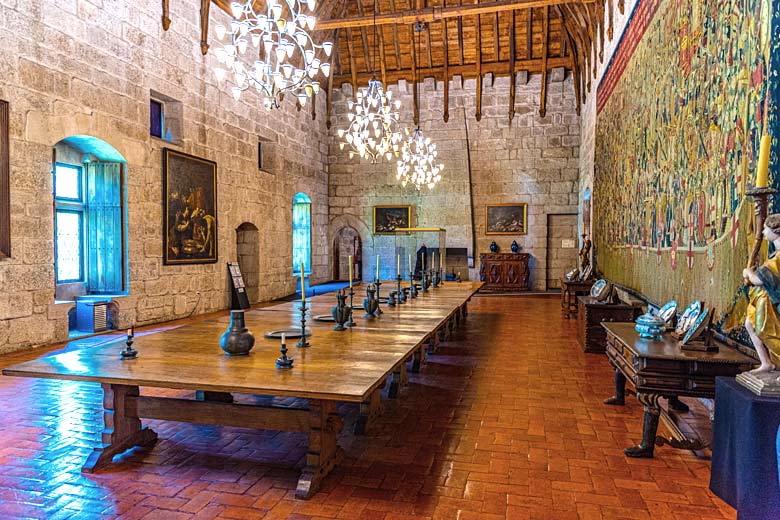 The great hall of the Dukes of Braganza Palace, Guimaraes The great hall of the Dukes of Braganza Palace, Guimaraes