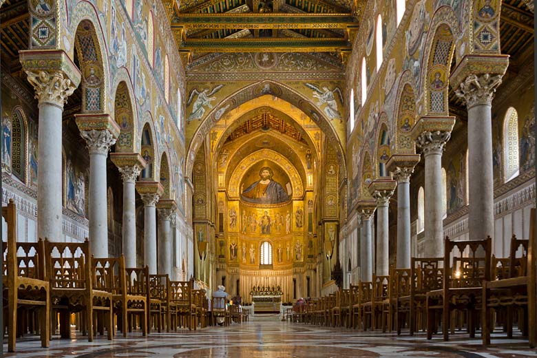 Monreale’s detailed 12th-century cathedral