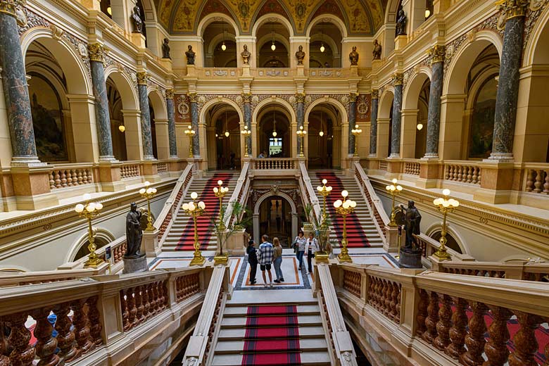 The grand interior of the National Museum