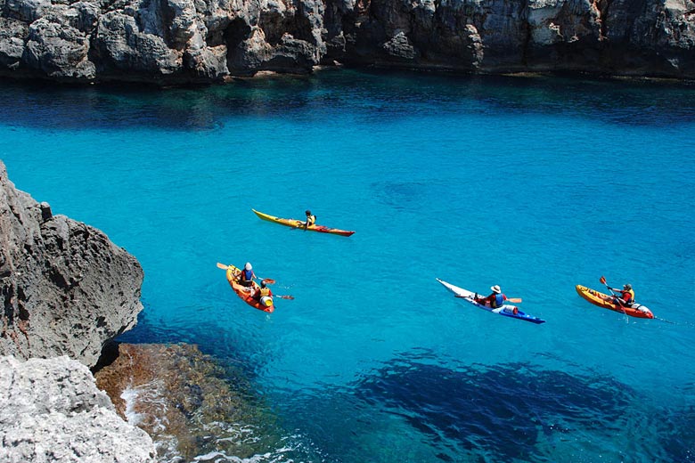 Kayaking is a great way to explore the island