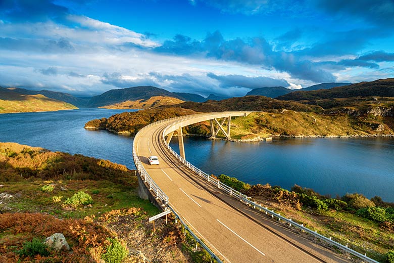 Kylesku Bridge north of Loch Assynt