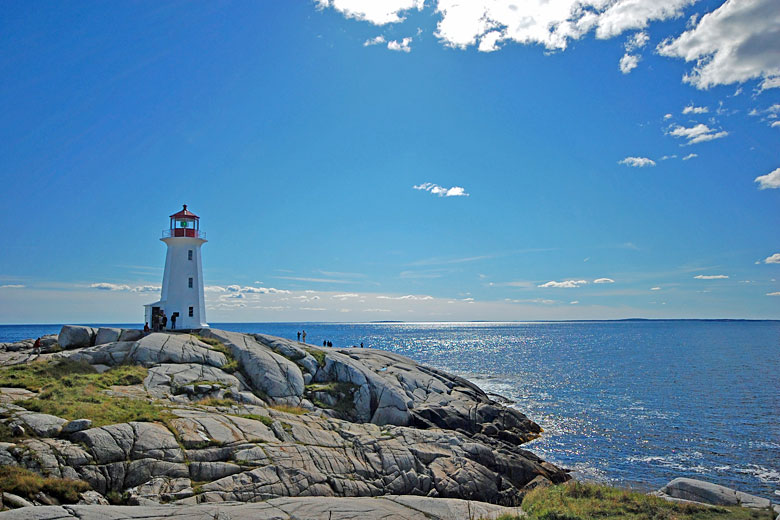 The iconic lighthouse at Peggy’s Cove, Nova Scotia The iconic lighthouse at Peggy’s Cove, Nova Scotia
