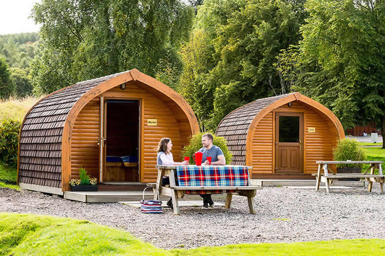 Try a camping pod at Lomond Woods holiday park
