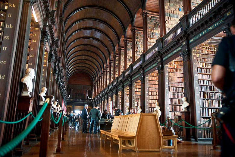 The Long Room, Trinity College, Dublin, Ireland - photo courtesy of Tourism Ireland
