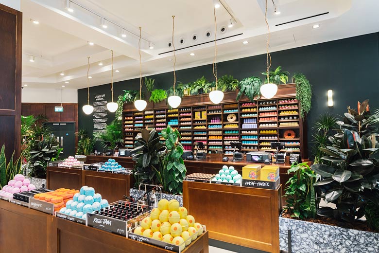 Find treatments & treats in the world&rsquo;s largest LUSH store & spa