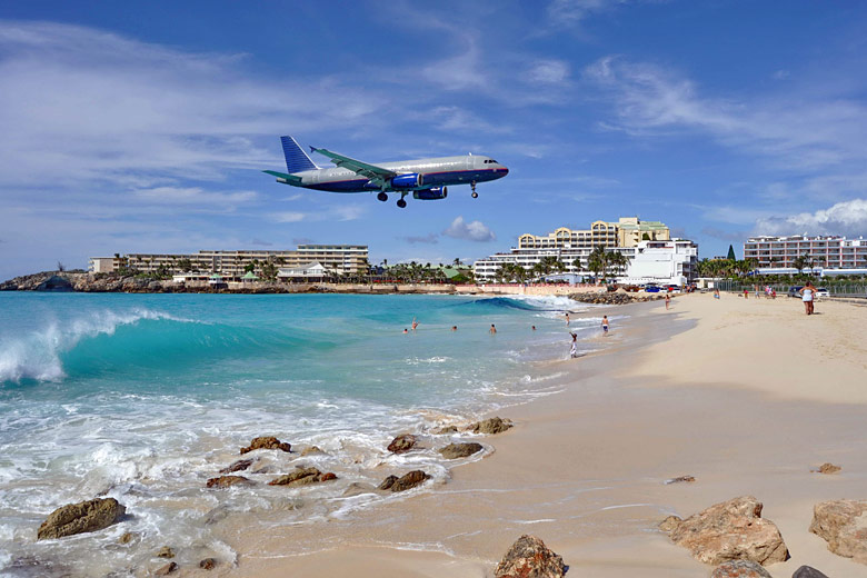 Maho Beach in Sint Maarten