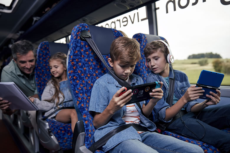 Relax onboard a Megabus coach with facilities & services included