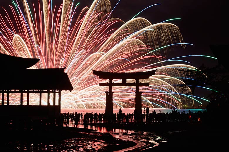 Miyajima, one of Japan's many firework festivals © JNTO - courtesy of Japan National Tourism Office