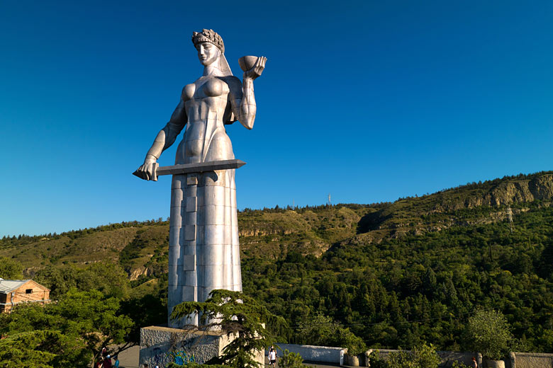 The mighty Mother of Georgia statue, Tbilisi