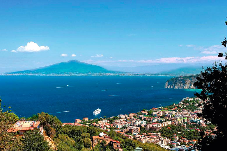 View of Mount Vesuvius across the bay from Sorrento - photo courtesy of TUI