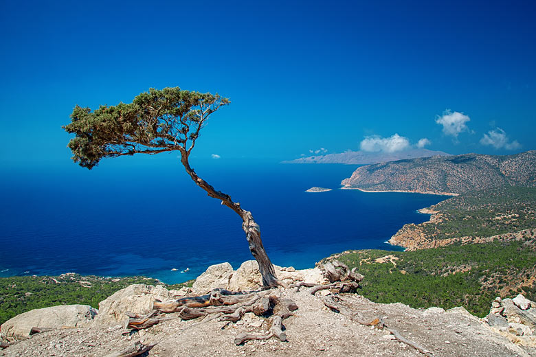 View from the mountains above Monolithos