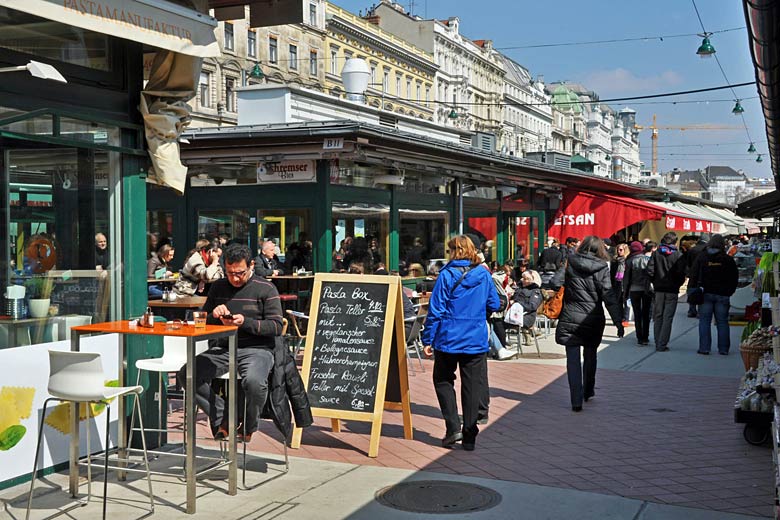 Vienna's famous Naschmarkt food market