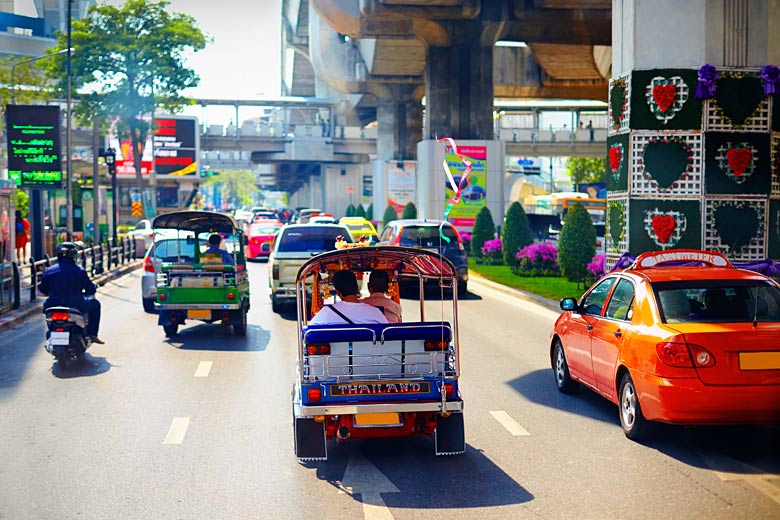 Take in the hustle of Bangkok’s busy streets Take in the hustle of Bangkok’s busy streets