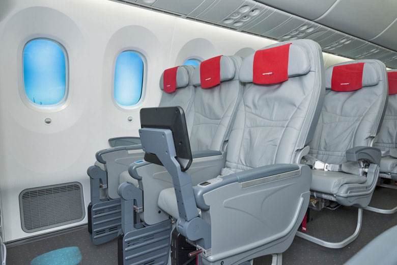 Interior of a Norwegian Air 787 Dreamliner © Norwegian Air Shuttle