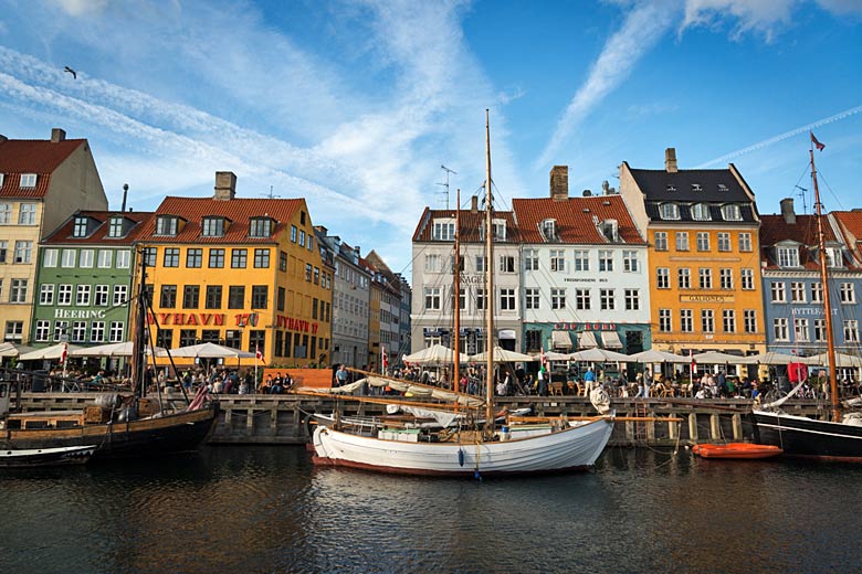 The Nyhavn waterfront in Old Copenhagen
