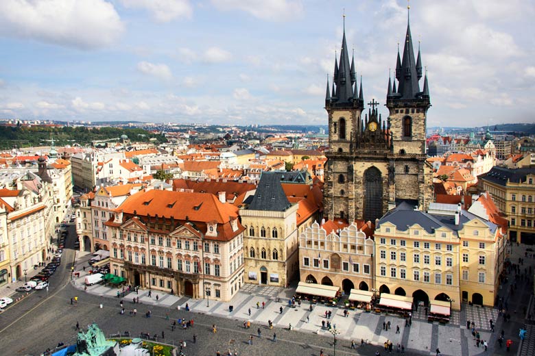 The Old Town Square in Prague, Czech Republic
