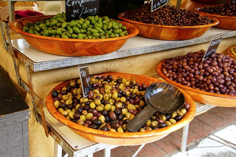 Olive heaven at the market in Ajaccio