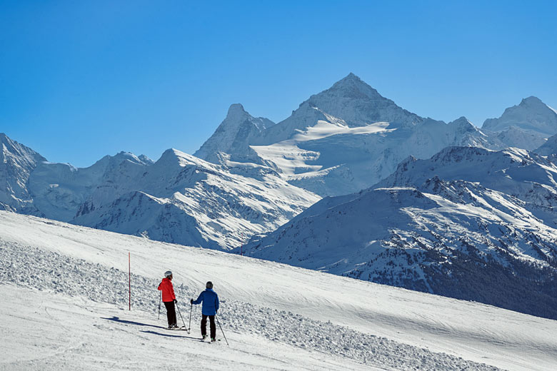 On the slopes in Crans-Montana