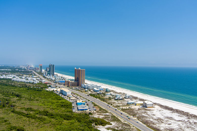 The platinum stretch of Orange Beach