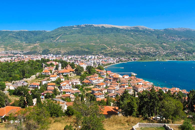 View of Ohrid old town from the fortress © Debra Reschoff Ahearn - Dreamstime.com