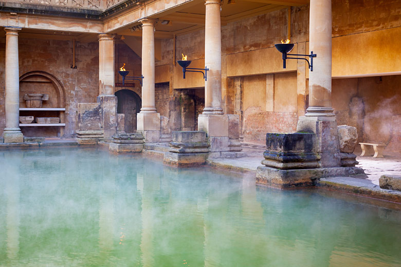 Inside the original Roman baths