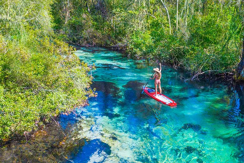 Paddling in Weeki Wachee Springs © The Rodriguez Group - courtesy of Visit Florida