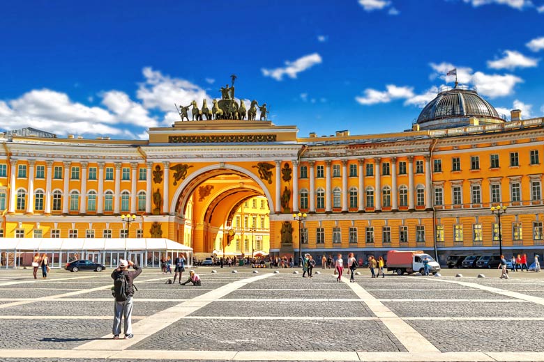 The unmistakable hues of Palace Square, St Petersburg © Iryna1 - Fotolia.com