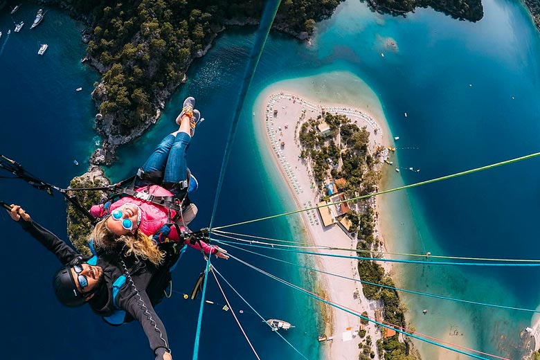 Paragliding over Ölüdeniz - photo courtesy of Hüseyin Burak Tuzer