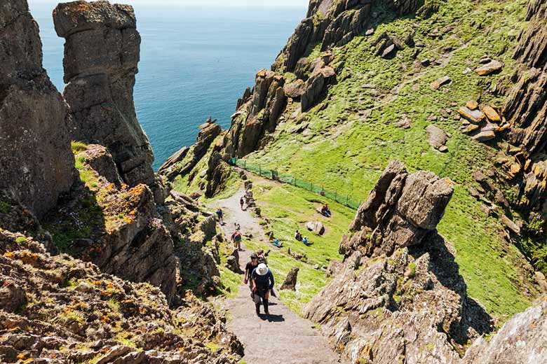 Path to the summit of mighty Skellig Michael