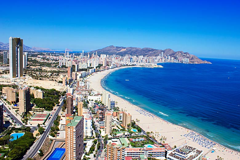 Poniente Beach, Benidorm, Costa Blanca, Spain