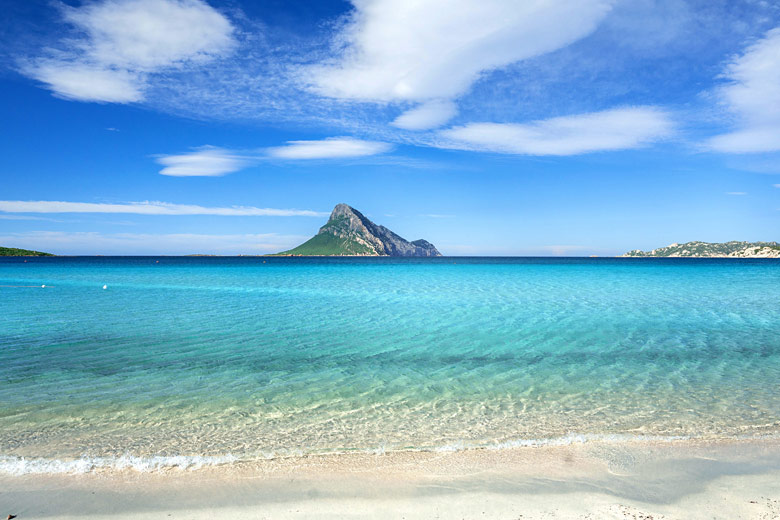 The azure waters off Olbia, Sardinia