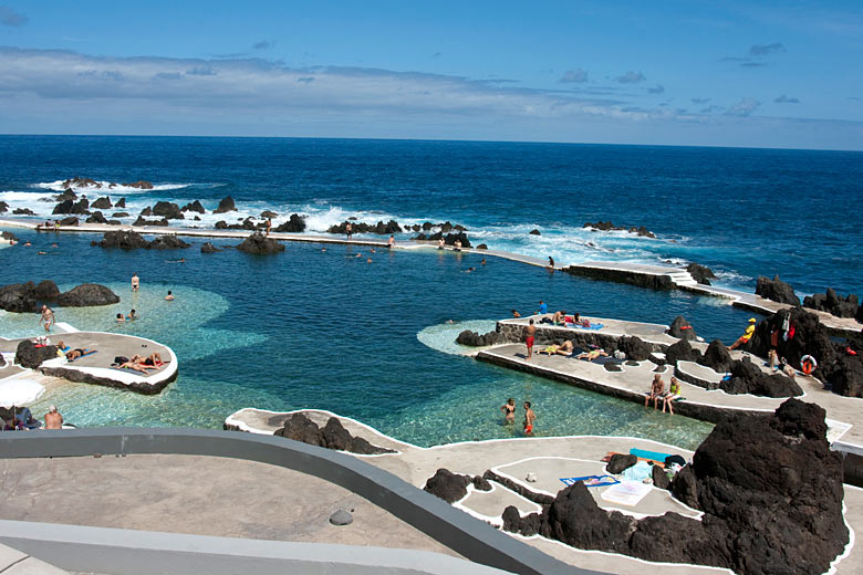 The invitingly clear waters of Porto Moniz Natural Pools