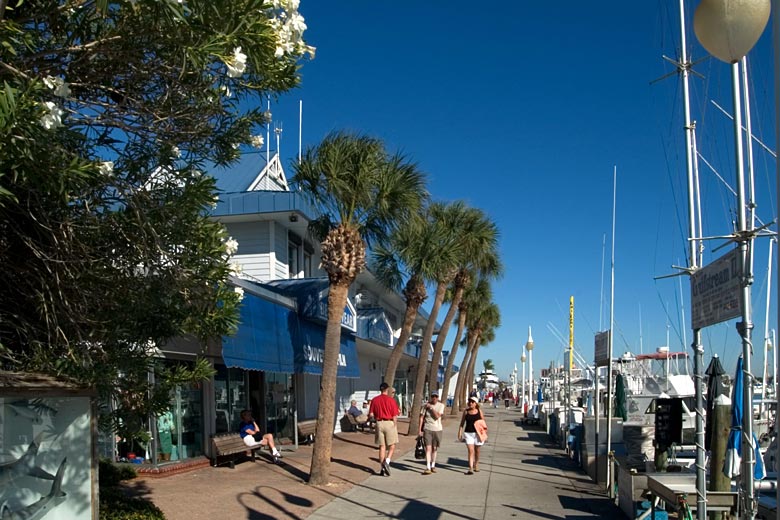 The quayside at Clearwater Marina, Clearwater, Florida