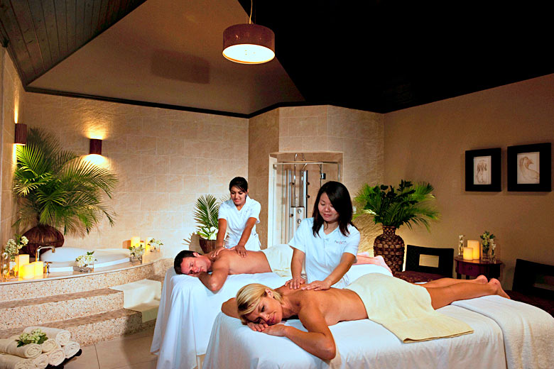 Relaxing in a Red Lane Spa - photo courtesy of Sandals Resorts