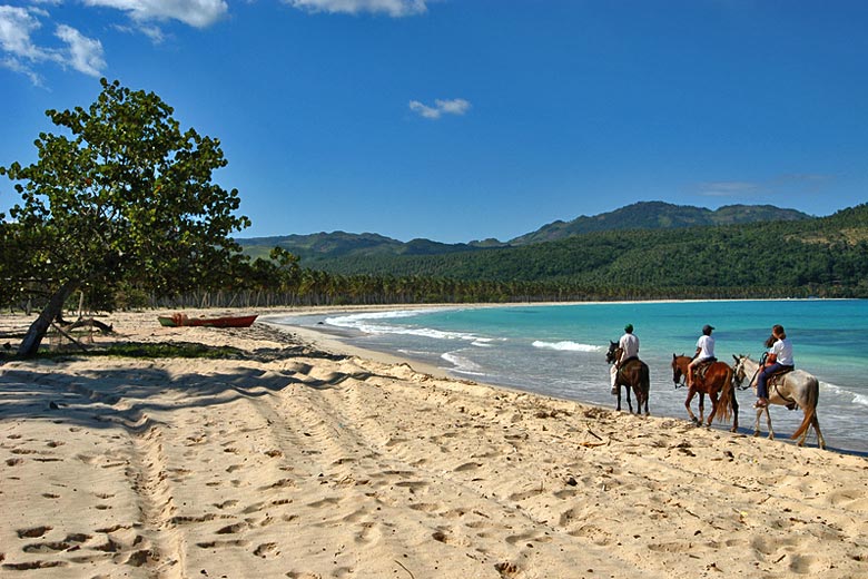 Riding on the beach of Playa Rincon, Dominican Republic © Stefano Ember - Dreamstime.com