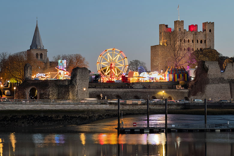 Find festive fun in the grounds of Rochester Castle