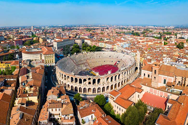 The magnificent 20,000-seat Roman amphitheatre in Verona © Saiko3p - Adobe Stock Image