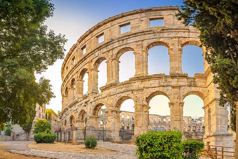 Pula's magnificent Roman Arena, Croatia