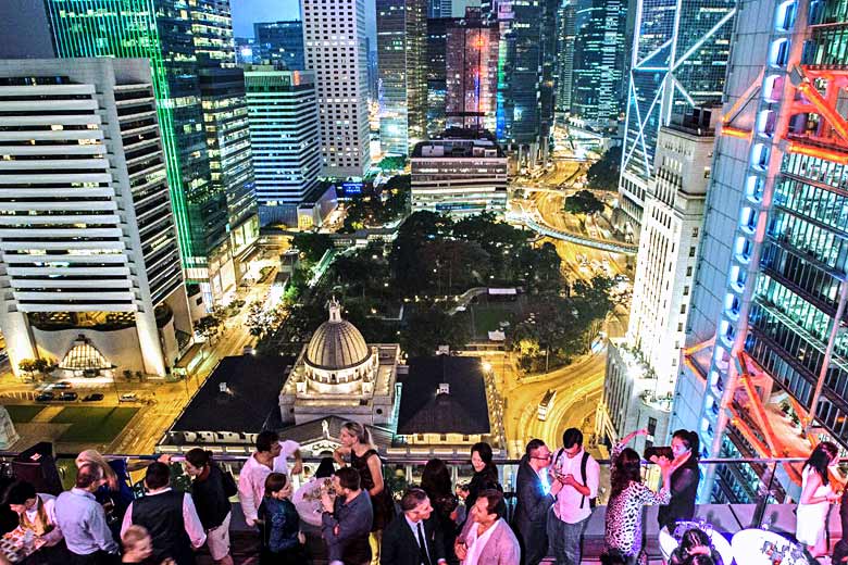 Deliciously decadent rooftop bar in the centre of Hong Kong