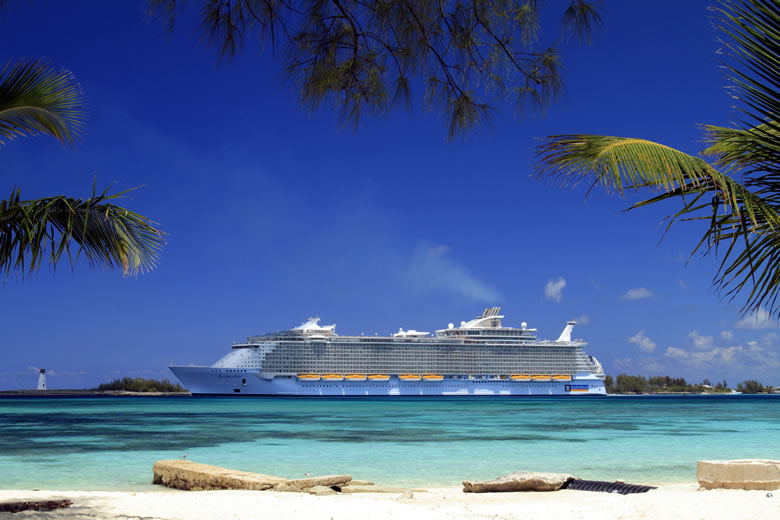 Allure of the Seas at port in Nassua, Bahamas © Royal Caribbean Cruises Ltd.
