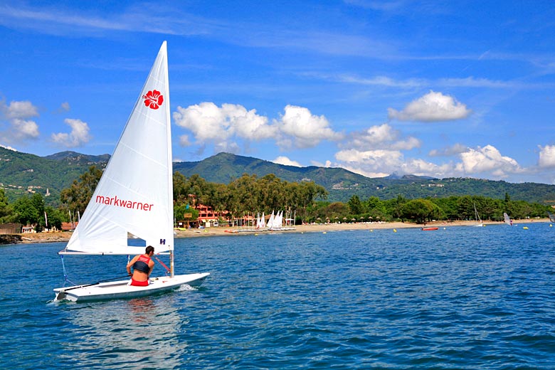Sailing is one of the most popular activities at San Lucianu Resort, Corsica