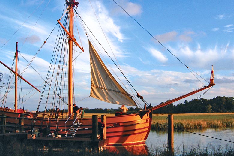 Replica 17th-century sailing ship, The Adventure - photo courtesy of Explore Charleston, ExploreCharleston.com