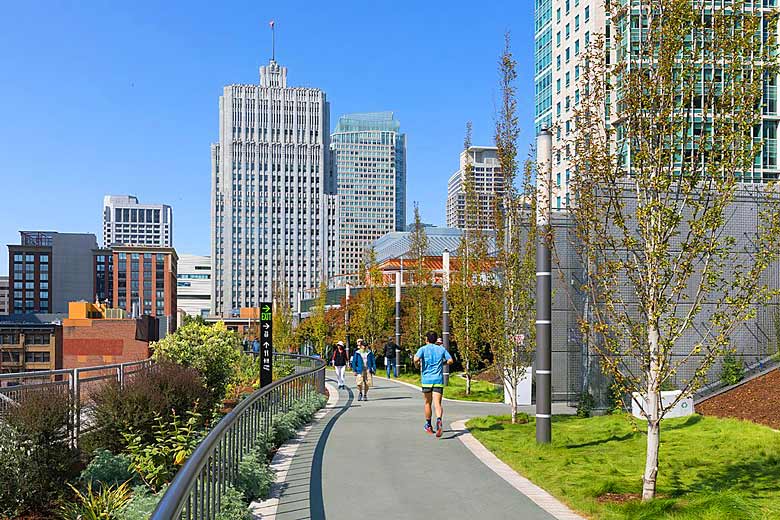 Salesforce Park, 21 metres above street level